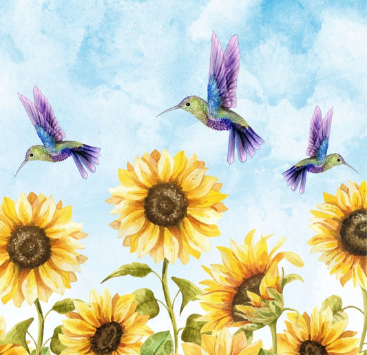 Hummers and Sunflowers