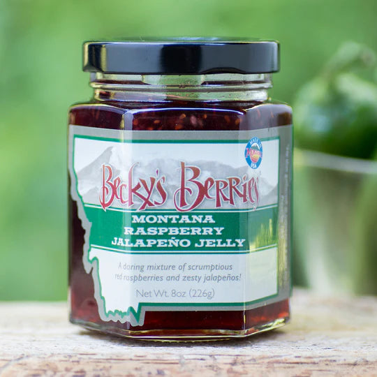 Raspberry Jalapeno Pepper Jelly  8 oz