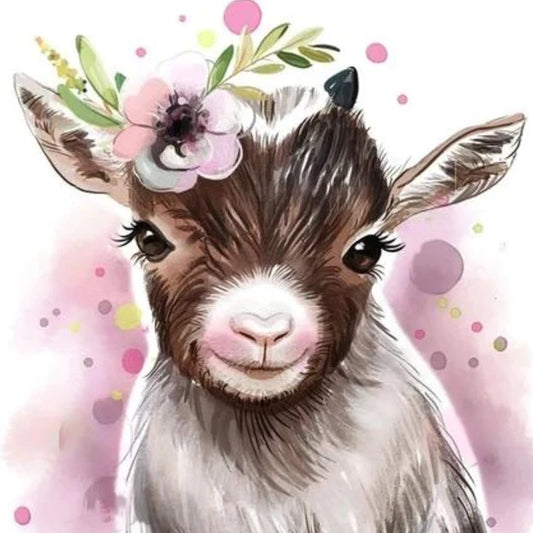 Watercolor Baby Goat